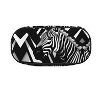 WBQLSL Agile Zebra Large capacity pencil bag, multi-layer partition stationery storage bag - unisex learning office supplies