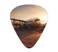 WBQLSL Aircraft in the desert Guitar Picks - (Thin/Medium/Thick) Suitable for all types of string instruments,