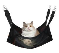 WBQLSL All Hallows' Eve Medium Printed pet Hammock - Sleeping Hammock for Cats, Ferrets, Puppies, Rabbits, Small Animals
