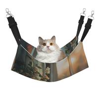 WBQLSL All Lights on fire Large Printed pet Hammock - Sleeping Hammock for Cats, Ferrets, Puppies, Rabbits, Small Animals