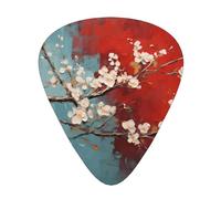 WBQLSL almond blossom Guitar Picks - (Thin/Medium/Thick) Suitable for all types of string instruments,