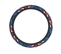 WBQLSL American Flag Printed steering wheel cover - Highly elastic and soft material to enhance driving experience