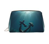 WBQLSL Anchor Leather Makeup Bag Cosmetic Storage Bag Suitable for Carrying Cosmetics with You