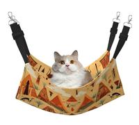 WBQLSL Ancient Wallpaper Large Printed pet Hammock - Sleeping Hammock for Cats, Ferrets, Puppies, Rabbits, Small Animals