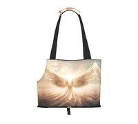 WBQLSL Angel's Wings Patterned Pet Travel Bag - Small Pet Shoulder Bag for Cars and People