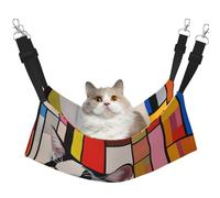 WBQLSL Angry cat Large Printed pet Hammock - Sleeping Hammock for Cats, Ferrets, Puppies, Rabbits, Small Animals
