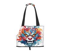 WBQLSL angry expression Patterned Pet Travel Bag - Small Pet Shoulder Bag for Cars and People