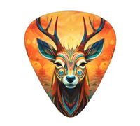 WBQLSL Animal Flower Patterns Guitar Picks - (Thin/Medium/Thick) Suitable for all types of string instruments,