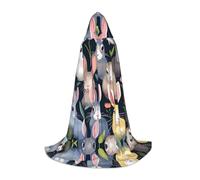 WBQLSL Animal pattern Patterned M Wizard Cape, Suitable for Adults & Teens Cosplay, Full Size Range S, M, L