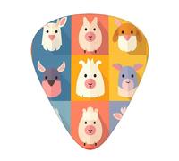 WBQLSL Animal Pictures Guitar Picks - (Thin/Medium/Thick) Suitable for all types of string instruments,