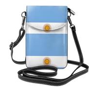 WBQLSL Argentine flag Printed Crossbody Bag, Extended Adjustable Shoulder Strap, Multiple Compartments, Key and Cosmetic Storage Pouch