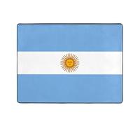 WBQLSL Argentine flag Printed home area rug 63x48 inches Comfortable feel, enhances home decor style
