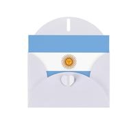 WBQLSL Argentine flag White Holiday Cards - Perfect for birthdays, weddings, and Christmas cards