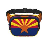 WBQLSL Arizona Flag Printed Waist Bag, Stylish Crossbody Bag, Lightweight Travel Sports Chest Bag