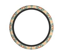 WBQLSL artistic circles Printed steering wheel cover - Highly elastic and soft material to enhance driving experience