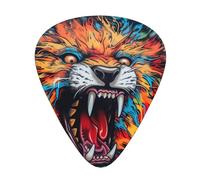 WBQLSL Artistic Graffiti Lion Guitar Picks - (Thin/Medium/Thick) Suitable for all types of string instruments,