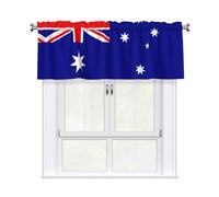 WBQLSL Australian flag Patterned curtains 54x18 inches for living rooms and bedrooms, for partition curtains for doors and windows