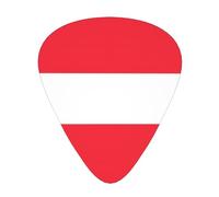 WBQLSL Austrian flag Guitar Picks - (Thin/Medium/Thick) Suitable for all types of string instruments,