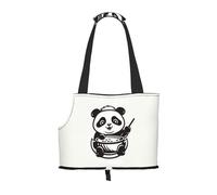 WBQLSL Baby panda eating food Patterned Pet Travel Bag - Small Pet Shoulder Bag for Cars and People
