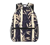 WBQLSL Bamboo Leaf Shadow Lightweight travel backpack suitable for hiking, business trips, camping, fitness, school, university, and other occasions, featuring a multi-pocket design.