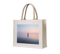 WBQLSL beacon at sea Patterned Beach Tote | Perfect for the Beach, Picnics, Travel, and Poolside Leisure
