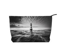 WBQLSL beacon towers Corduroy cosmetic bag - travel storage bag, can hold lipstick, powder and other cosmetics
