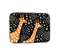 WBQLSL Beautiful Giraffe 12 inch Printed laptop sleeve, suitable for business casual or school laptops (10-17 inches)