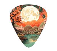 WBQLSL Beautiful Moon Guitar Picks - (Thin/Medium/Thick) Suitable for all types of string instruments,
