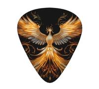 WBQLSL Beautiful Phoenix Guitar Picks - (Thin/Medium/Thick) Suitable for all types of string instruments,
