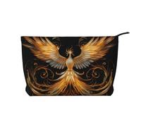 WBQLSL Beautiful Phoenix Printed corduroy cosmetic bag - travel essential cosmetic storage bag