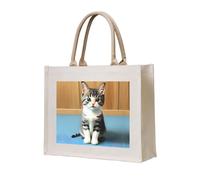 WBQLSL Bedroom kitten Patterned Beach Tote | Perfect for the Beach, Picnics, Travel, and Poolside Leisure