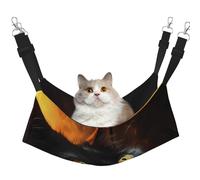 WBQLSL Begging Eyes. Medium Printed pet Hammock - Sleeping Hammock for Cats, Ferrets, Puppies, Rabbits, Small Animals
