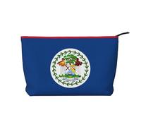 WBQLSL Belize Flag Printed corduroy cosmetic bag - travel essential cosmetic storage bag