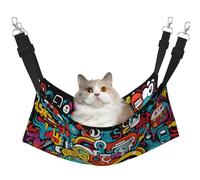 WBQLSL Big Eyes Large Printed pet Hammock - Sleeping Hammock for Cats, Ferrets, Puppies, Rabbits, Small Animals