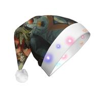 WBQLSL bird's head Printed LED Light-Up Party Hat, Suitable for Adults and Children, Christmas Party Props