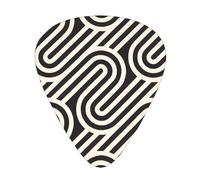 WBQLSL Black curved texture Guitar Picks - (Thin/Medium/Thick) Suitable for all types of string instruments,