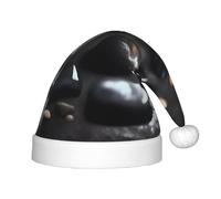 WBQLSL Black Mystery Heart Stone Children's holiday Christmas hats, Christmas event stage performance holiday party scene New Year party fashion children's hats