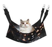 WBQLSL Black Mystery Heart Stone Large Printed pet Hammock - Sleeping Hammock for Cats, Ferrets, Puppies, Rabbits, Small Animals