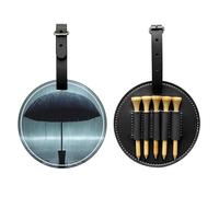 WBQLSL Black Umbrella in The rain Fashionable Printed Golf tee Storage Bag - Lightweight Design for Quick tee Storage
