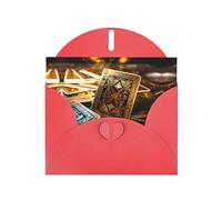 WBQLSL blackjack Red Holiday Cards - Perfect for birthdays, weddings, and Christmas cards