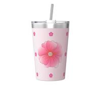 WBQLSL Blooming Carnations Insulated Straw Cup Ideal for Gym use or Carrying on The go