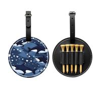 WBQLSL Blue Killer Whale Fashionable Printed Golf tee Storage Bag - Lightweight Design for Quick tee Storage