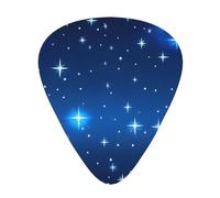 WBQLSL Blue star pattern Guitar Picks - (Thin/Medium/Thick) Suitable for all types of string instruments,