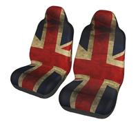 WBQLSL British Flag Car Seat Protector (2 Pack) - Universal Seat Covers Guard for Sedan, SUV, Truck, Van, Bus and Ferry Seats