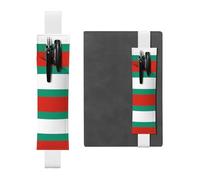 WBQLSL Bulgarian Flag Adjustable leather pen holder bookmark, journal bookmark leather pen holder, perfect for back to school Christmas gifts,
