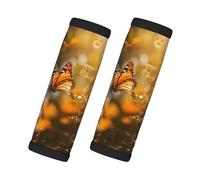 WBQLSL Butterfly in The Flower Printed Handle Cover - Highly Elastic and wear-Resistant Material, Easy to Install, a Good Travel Helper