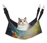 WBQLSL Butterfly Valley Medium Pattern pet Hammock - Sleeping Hammock for Cats, Ferrets, Puppies, Rabbits, Small Animals