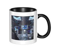 WBQLSL Cabin of the Future Double Color Ceramic Mug, Classic Large Handle Mug, Suitable for Office and Home Leisure - Microwave Safe