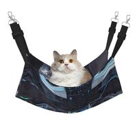 WBQLSL Cabin of The Future Medium Pattern pet Hammock - Sleeping Hammock for Cats, Ferrets, Puppies, Rabbits, Small Animals