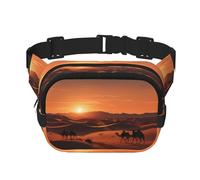WBQLSL Cameron Patterned Stylish Waist Bag, Lightweight Travel Sports Bag, Waterproof and wear-Resistant